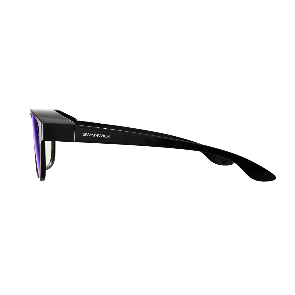 Fitover Day Swannies - Blue Light Reading Glasses - Black